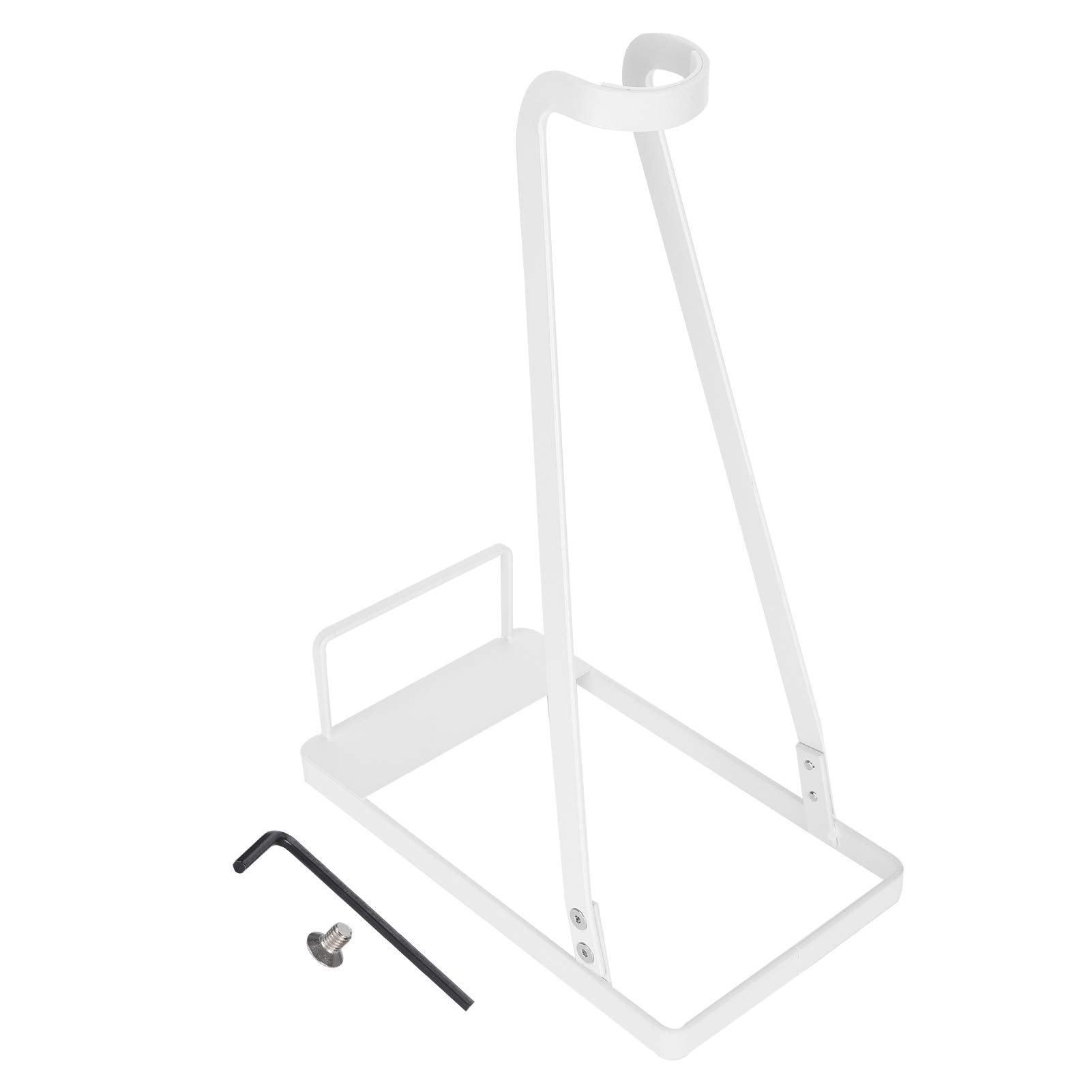 Universal Vacuum Stand for Dyson V6 V7 V10 & Stick Cleaners - Compact Steel Dock Holder for Handheld Vacuums (Black/White) | Wall Mount Storage for Home & Garage Organization