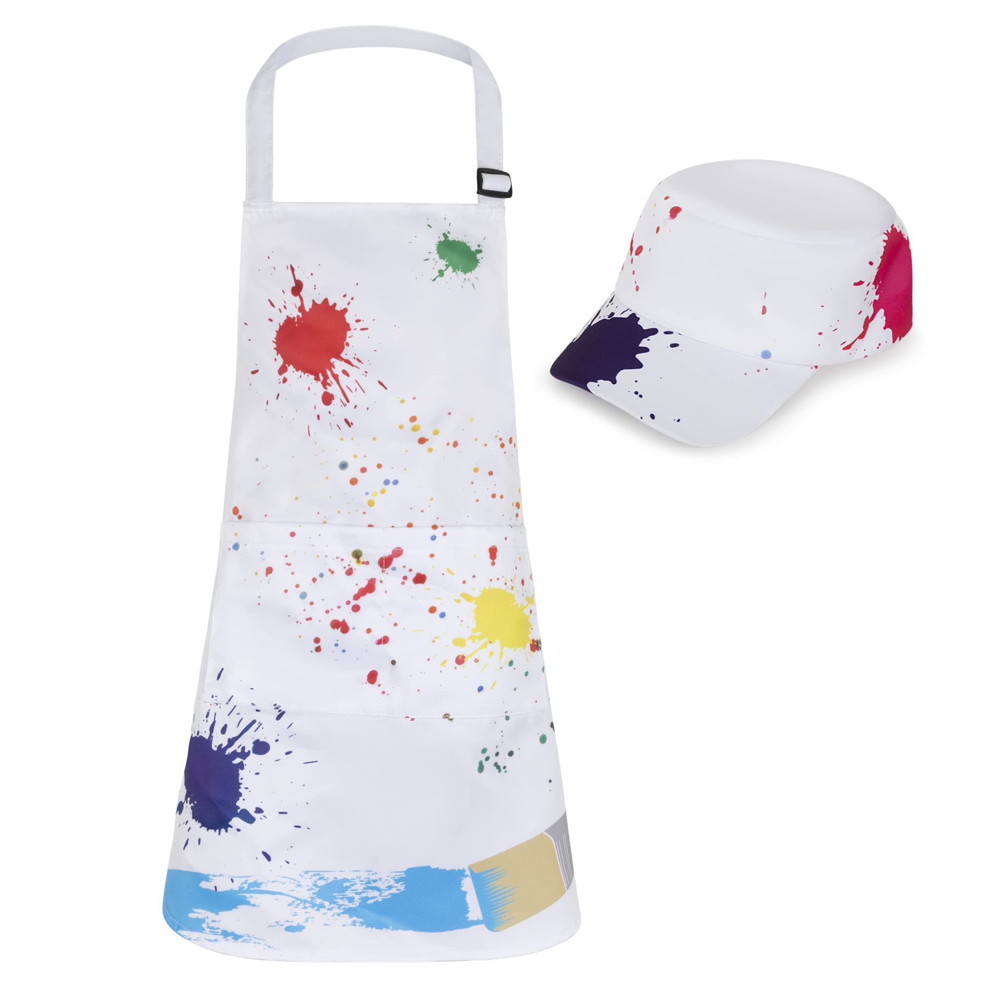 Kids Painter Costume Set - Artist Apron & Cap for Boys & Girls | Dress Up America | Perfect for Halloween, School Plays & Creative Role Play