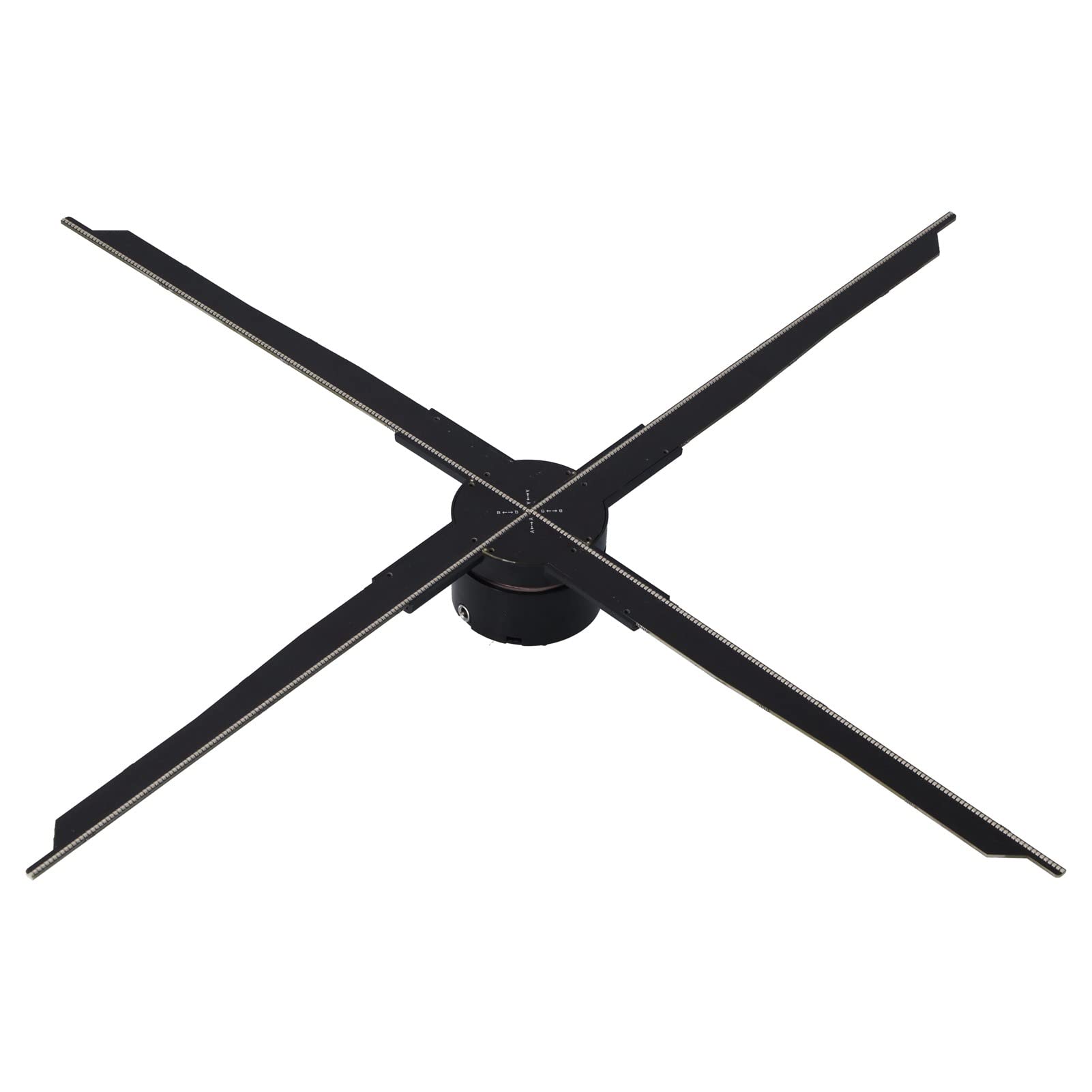 G574-65 3D Hologram Fan with 574 LED Lights - Built-in 16GB Memory Card & APP Control for Holographic Advertising - Perfect for Halloween Decor, Bars, Clubs, and Retail Displays