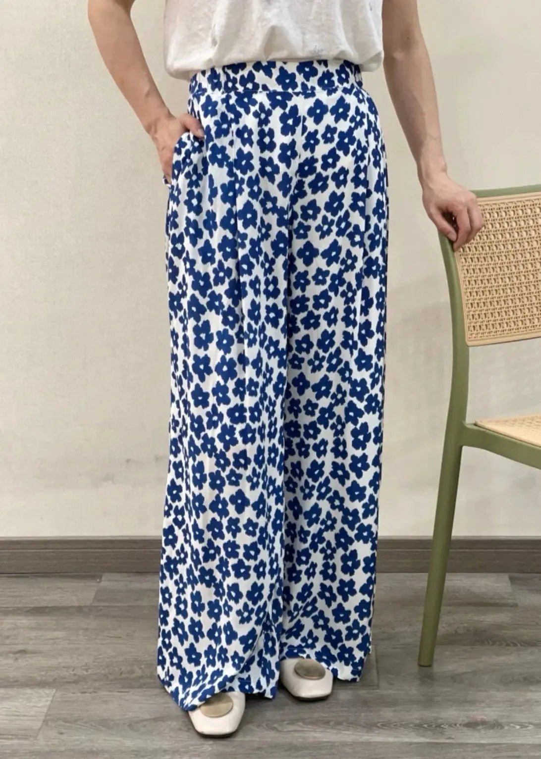 Archibald Floral Flowy Pants for Women - Comfortable & Stylish Boho Trousers for Casual Wear, Travel, and Summer Outfits