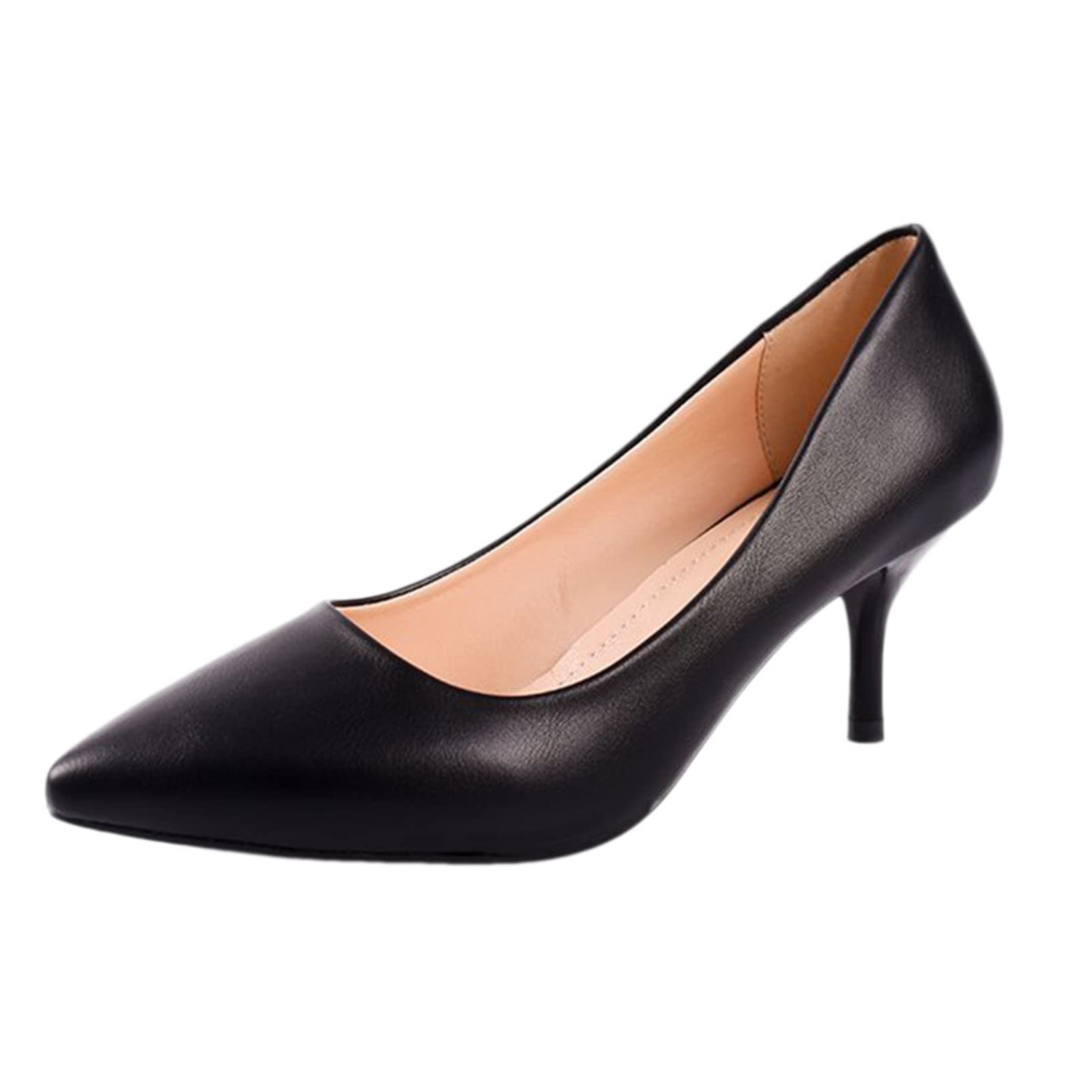 DHENLI Women's Summer Fashion Pointed Toe Stiletto Sandals - Comfortable High Heel Cushion Shoes for Casual Wear, Office & Date Night