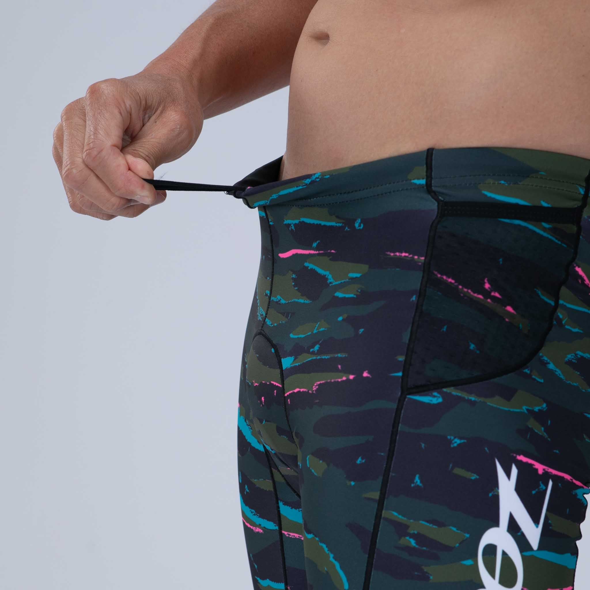 Men's Limited Edition Tri 9 Shorts - California Camo Print - Comfortable Athletic Shorts for Running, Gym Workouts & Casual Wear