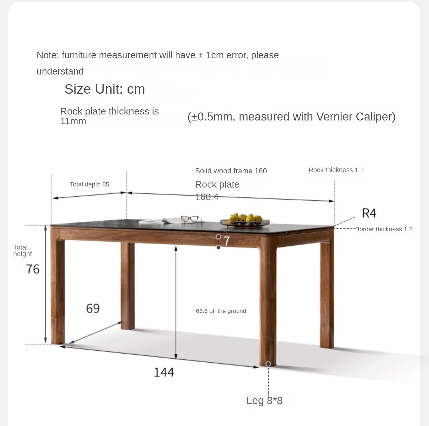 Premium Black Walnut Solid Wood Rock Slab Dining Table - Natural Wood Grain - Rustic Modern Farmhouse Style - Perfect for Dining Rooms, Kitchens & Open Concept Living Spaces