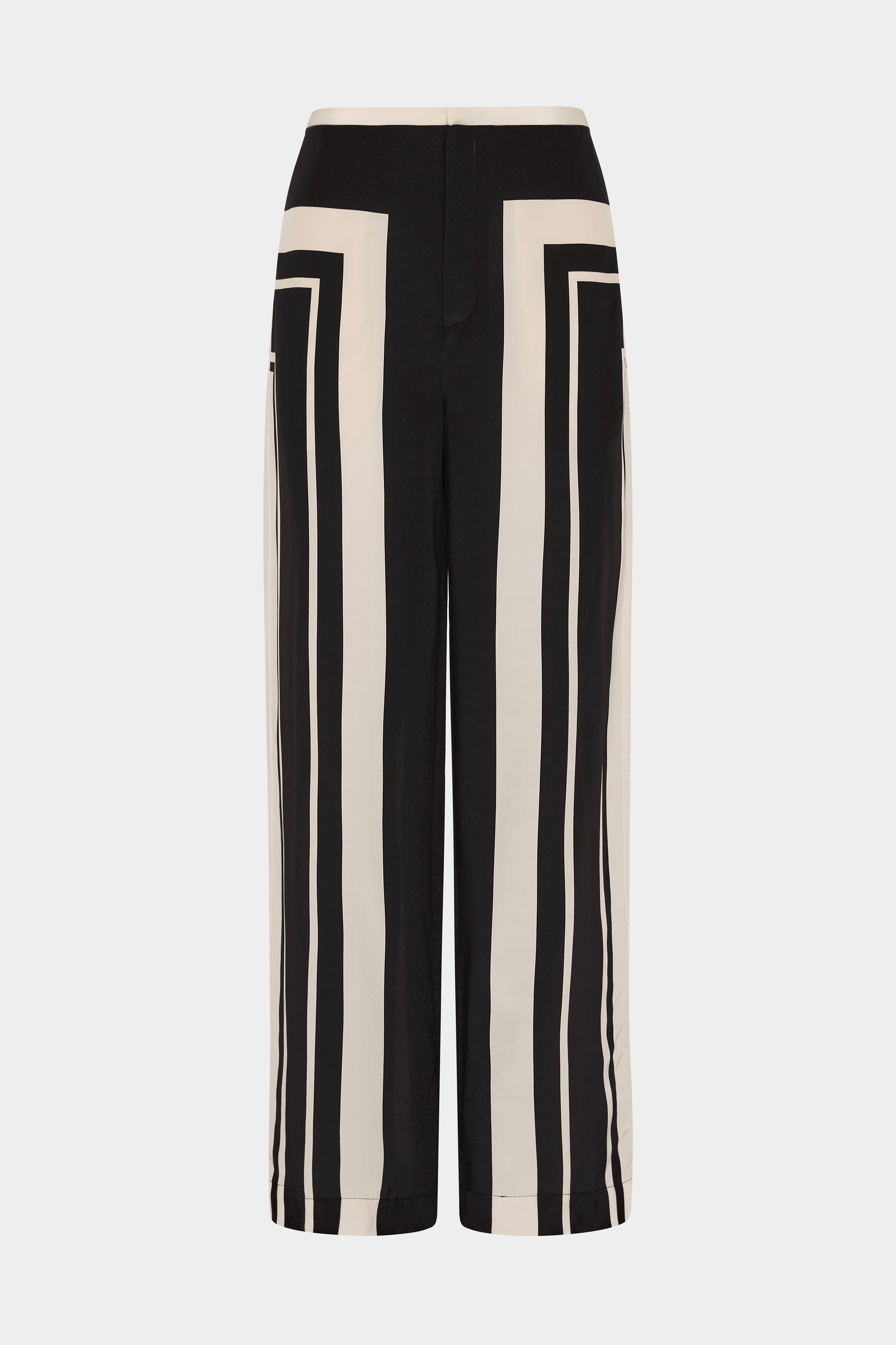 Pietra Trousers Milano Nero - Women's High-Waisted Black Dress Pants for Office & Business Casual Wear