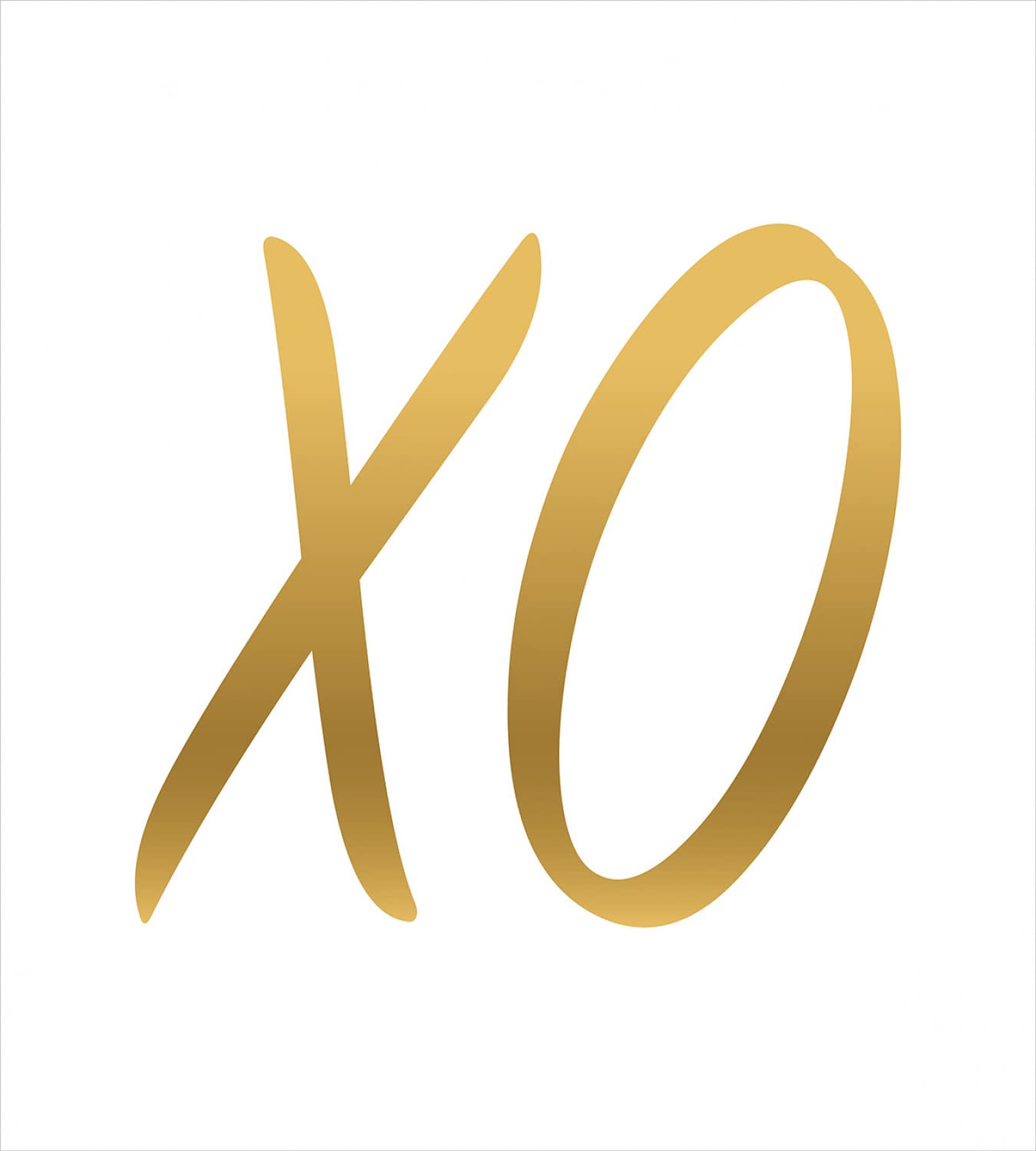 Ambesonne XO Duvet Cover Set - Romantic Love & Friendship Letter Design, 2-Piece Twin Size Bedding Set with 2 Duvet Covers & 2 Pillowcases in Sand Brown & White | Perfect for Couples, Valentine's Day Gifts & Cozy Bedroom Decor