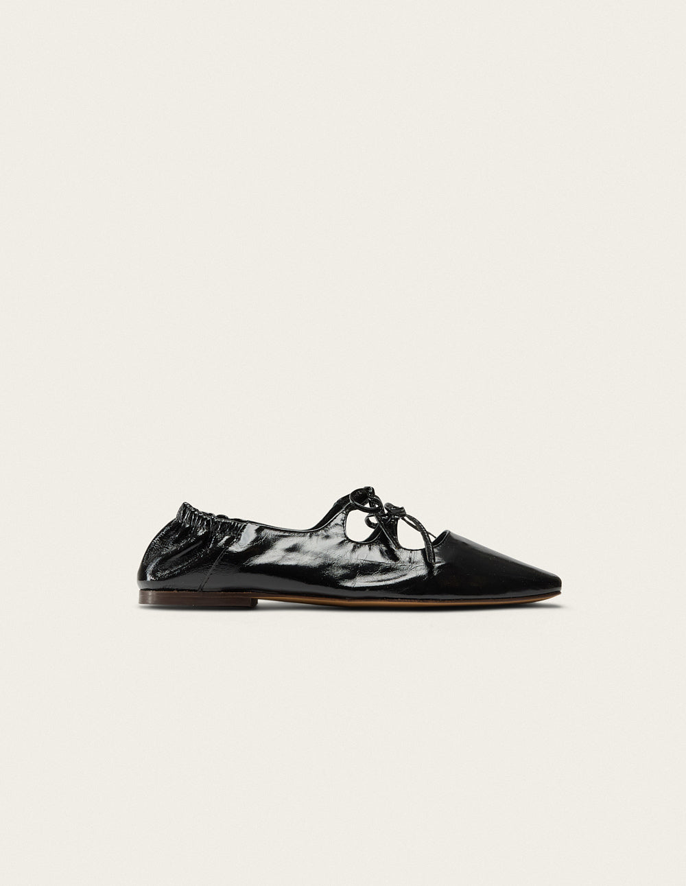 Tula Black Pleated Leather Ballerina Flats - Elegant & Comfortable Shoes for Women, Perfect for Office, Casual Wear & Special Occasions