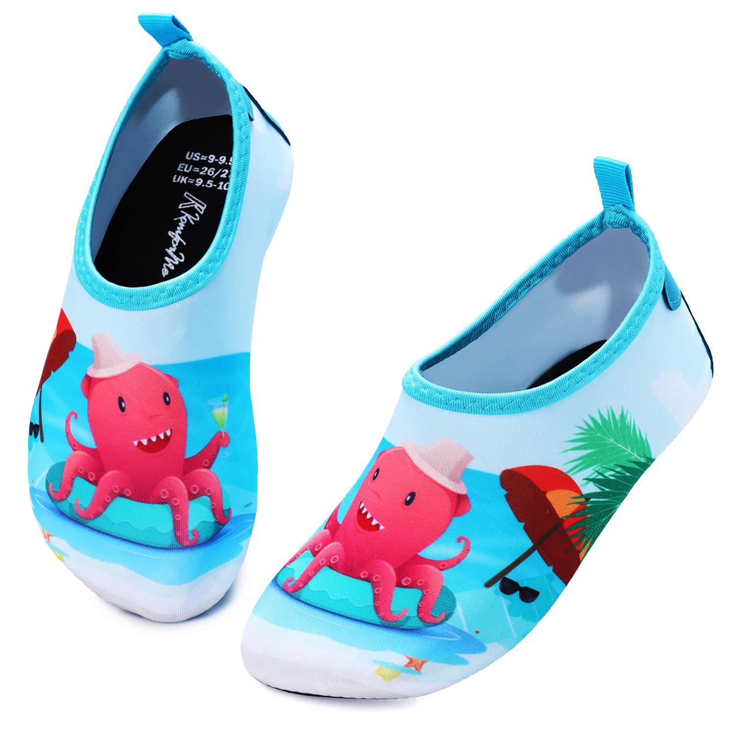 Non-Slip Quick Dry Water Shoes for Toddlers - Kids Beach Swim Shoes for Boys & Girls, Barefoot Aqua Socks for Pool, Ocean & Water Play | Perfect for Swimming, Beach Walks & Splash Pad Fun