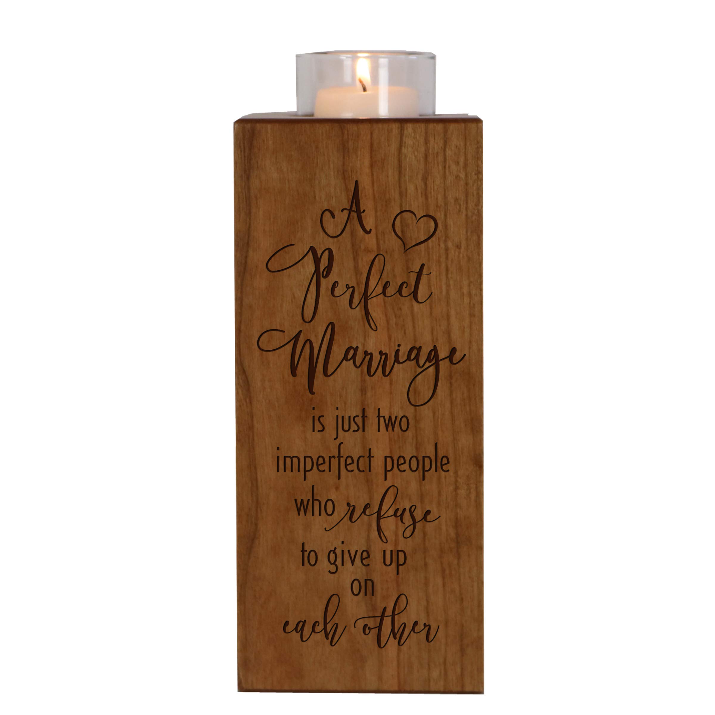 LifeSong Milestones Unity Wedding Candle Holder - 8 Inch Elegant Ceremony Centerpiece for Wedding Decor, Anniversary Gift - Perfect for Vow Renewals, Romantic Dinners & Special Occasions