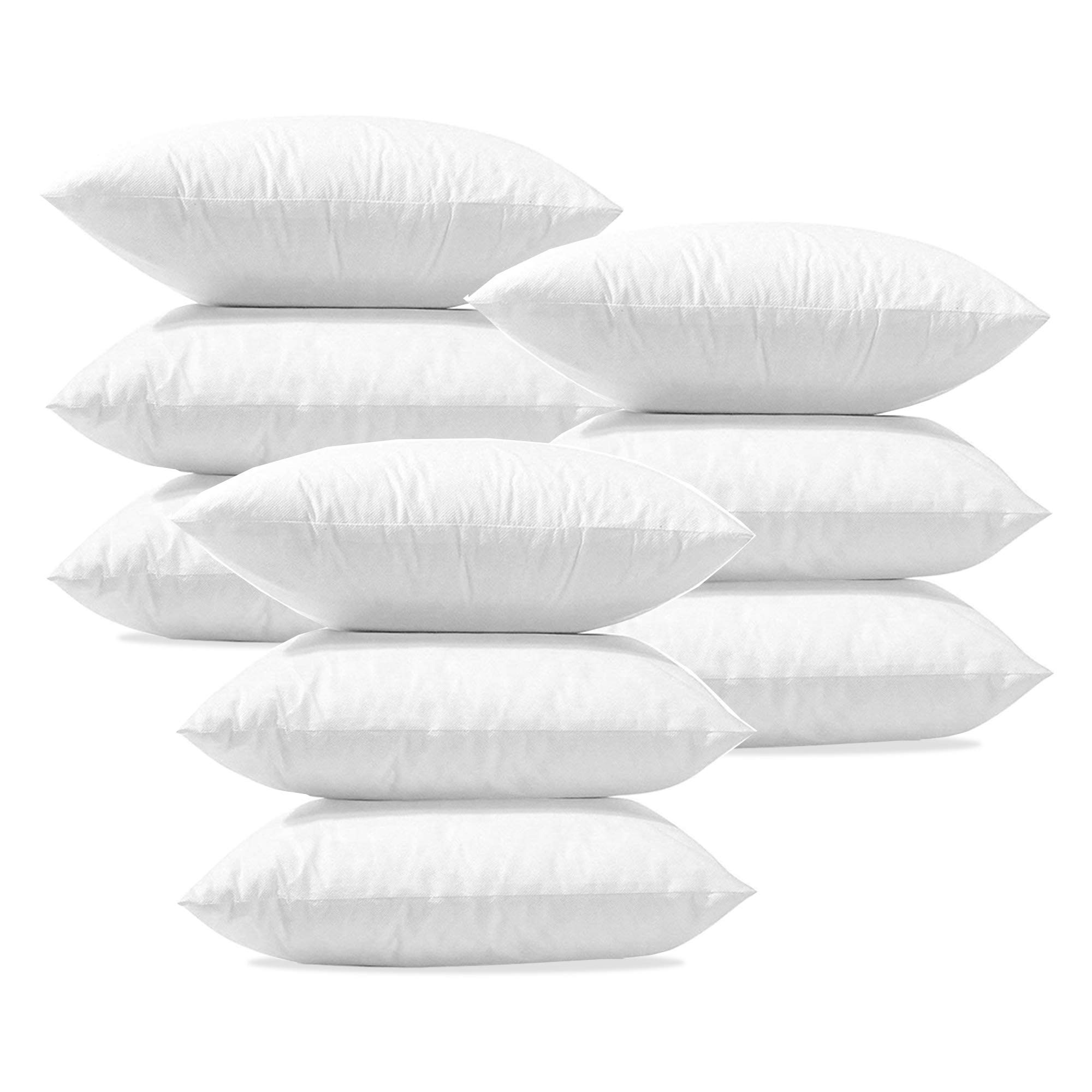 Mountain Mist PillowLoft 18x18 Inch Square Pillow Forms - Set of 9 Premium Pillow Inserts for Sofa, Bed & Home Decor | Perfect for Cushions, Throw Pillows & Decorative Accents