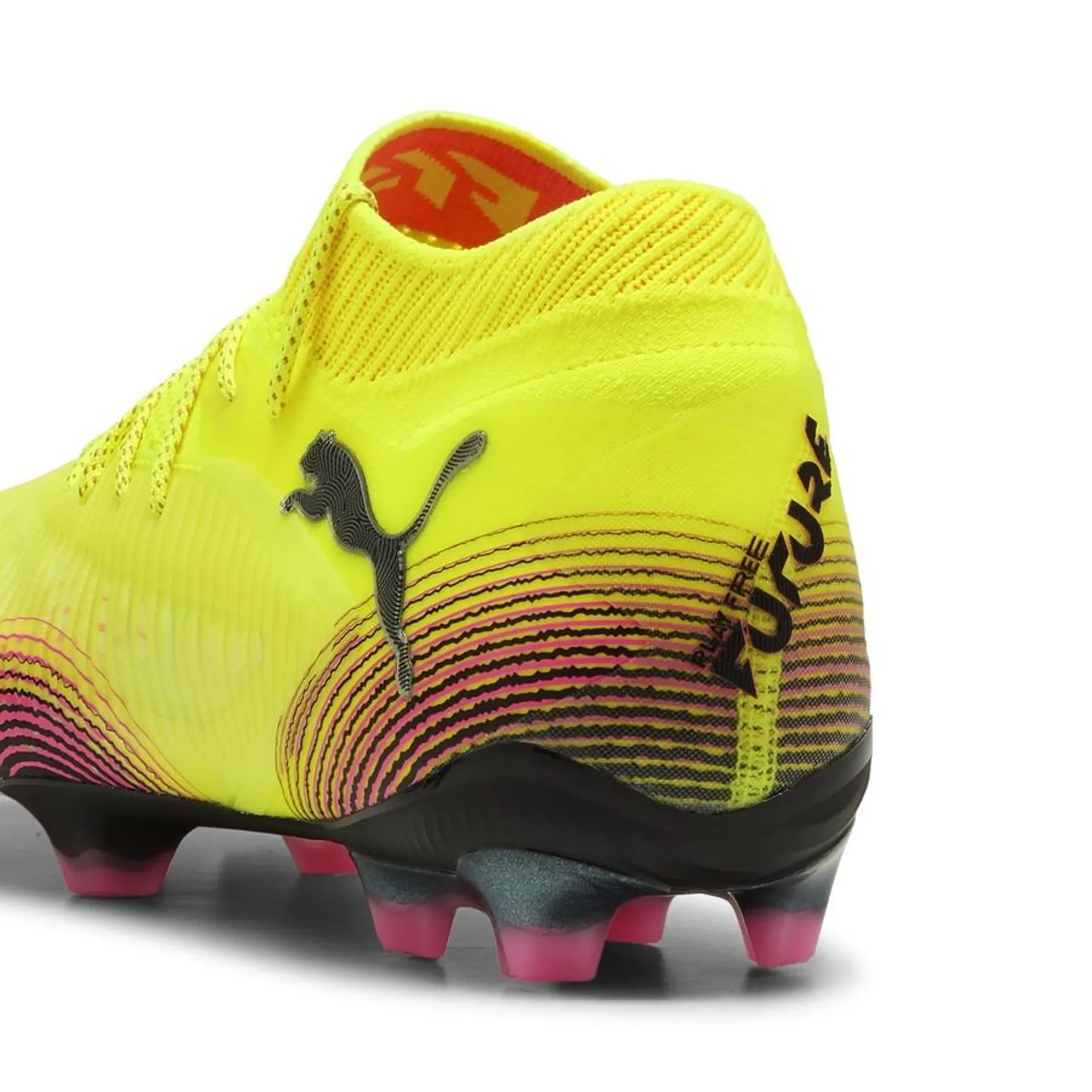 Puma Future 8 Ultimate FG Football Boots for Men - Yellow Alert/Black/Sun Struck - Lightweight Soccer Cleats with Grip Control - Perfect for Turf Matches & Training Sessions