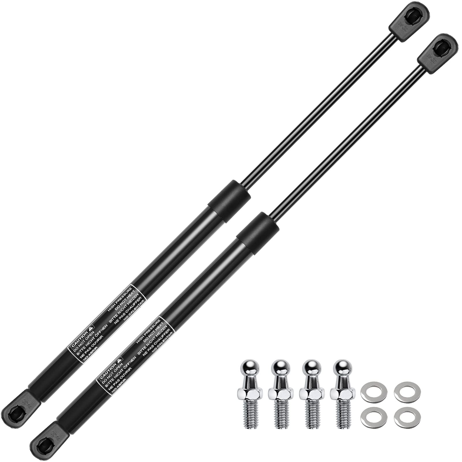 Premium 17.13 Inch 60lb Gas Spring Lift Supports - 2-PC Set for Toolbox, Cabinet, Sliding Window, Storage Bed, Boat Hatch & Basement Door | Heavy Duty Replacement Shock Struts for Smooth Opening & Closing