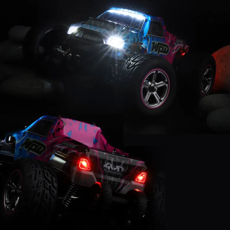 WLTOYS 204006 1/20 Scale 4WD Off-Road RC Car - 2.4GHz Remote Control, 50km/h High Speed, LED Headlights - Perfect for Outdoor Racing, Backyard Driving & Off-Road Adventures