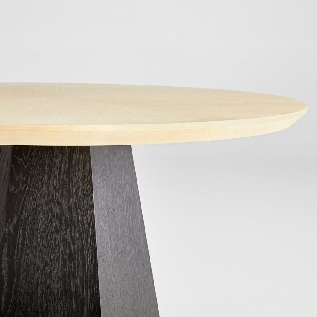 Cyan Design 11577 Lamu Dining Table - Natural & Black Finish - Modern Wooden Dining Table for Kitchen, Dining Room & Restaurant Decor
