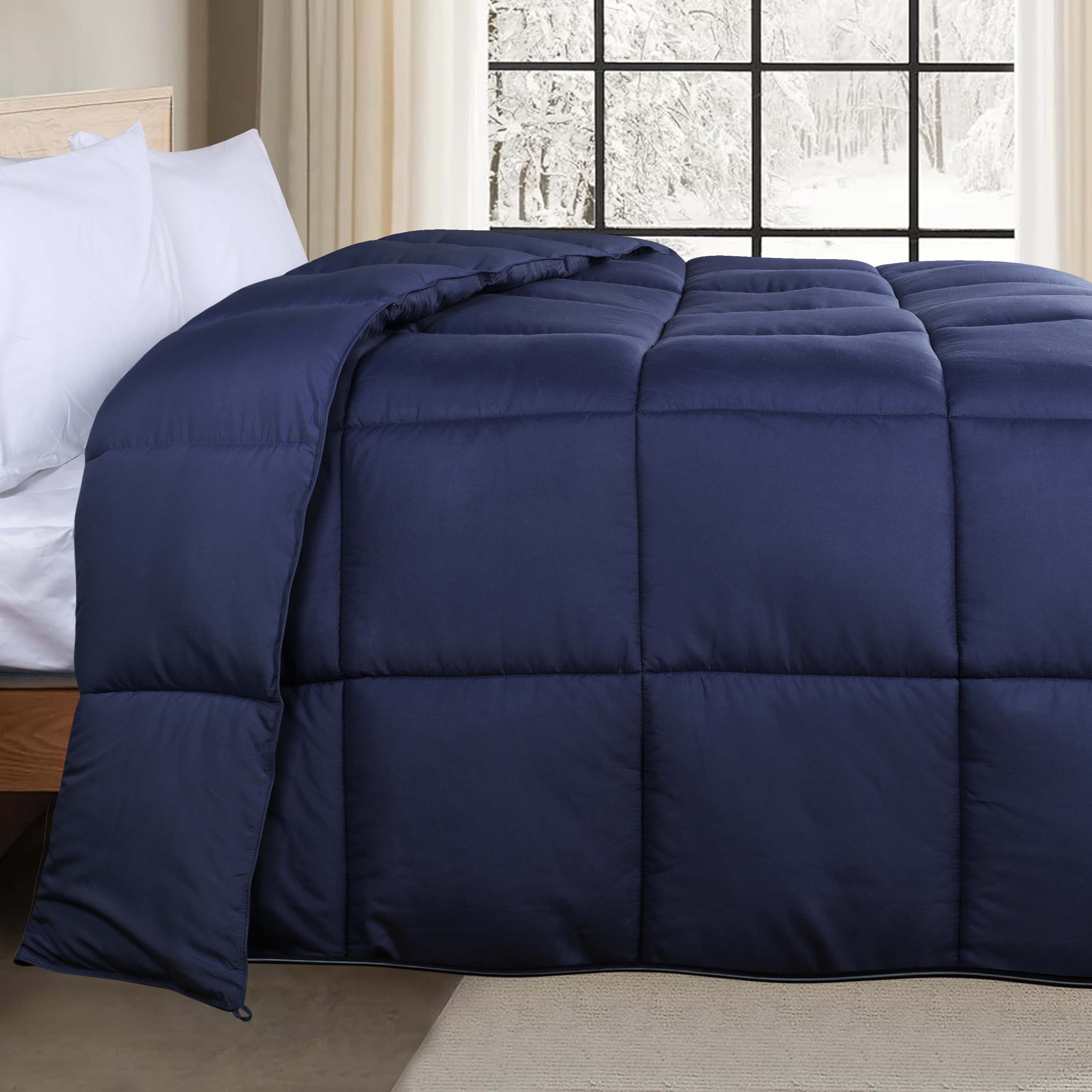 Luxury Brushed Microfiber Reversible Comforter Set - Ultra Soft Bedding for All Seasons - Perfect for Master Bedroom, Guest Room & Dormitory