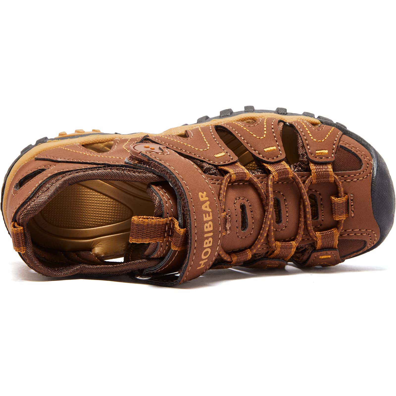 HOBIBEAR Kids' Closed-Toe Sport Water Sandals for Boys & Girls - Breathable Quick-Dry Outdoor Shoes for Toddler, Little Kid & Big Kid - Perfect for Beach, Pool, Hiking & Summer Activities