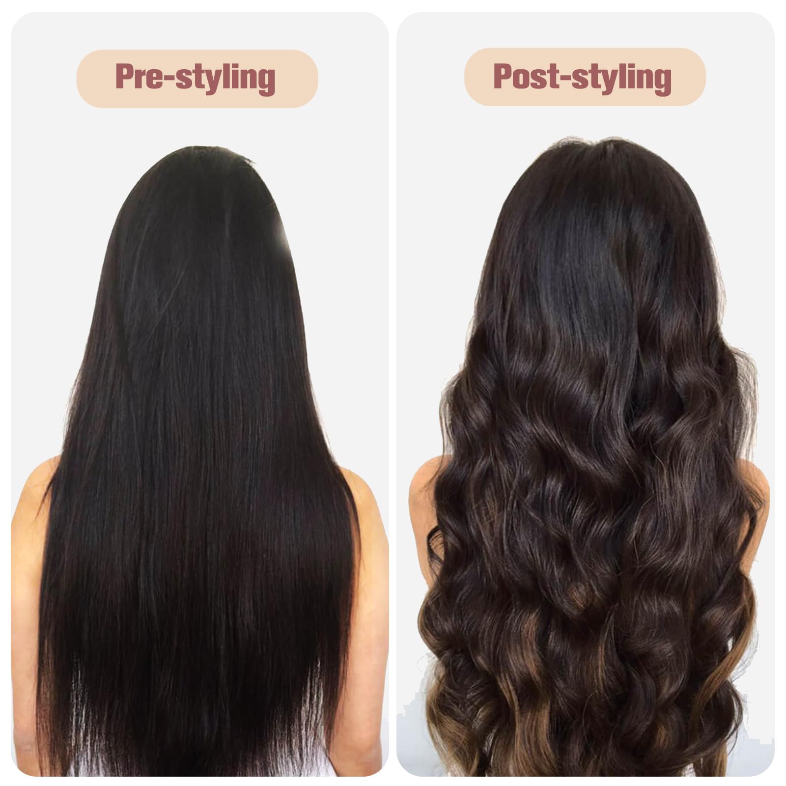 Shark FlexStyle Oval Hair Brush Attachment - Large Ceramic Barrel Hair Styling Tool for Smoothing, Straightening & Volumizing Curly, Coily Hair | Perfect for Salon-Quality Blowouts at Home