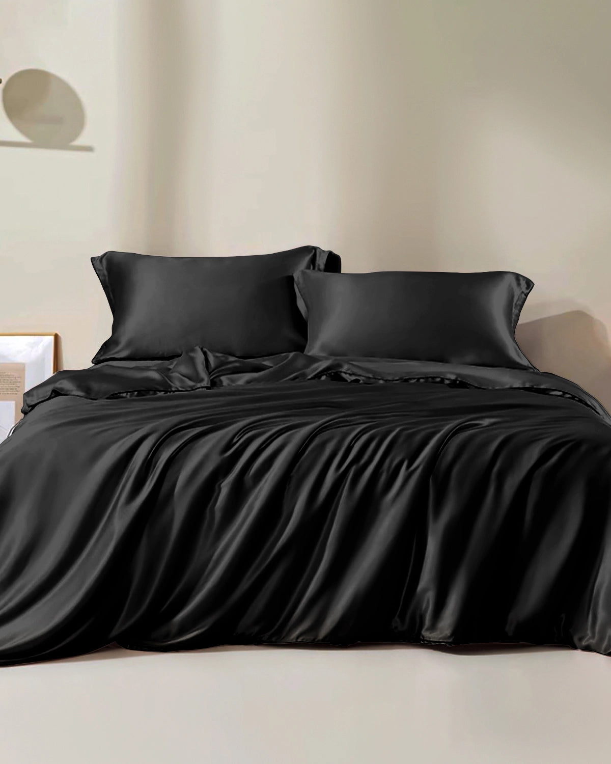 25 Momme 100% Pure Mulberry Silk Duvet Cover - Queen Size Luxury Bedding Set for Temperature Regulation & Hypoallergenic Sleep (Ideal for Hot Sleepers & Allergy Sufferers)