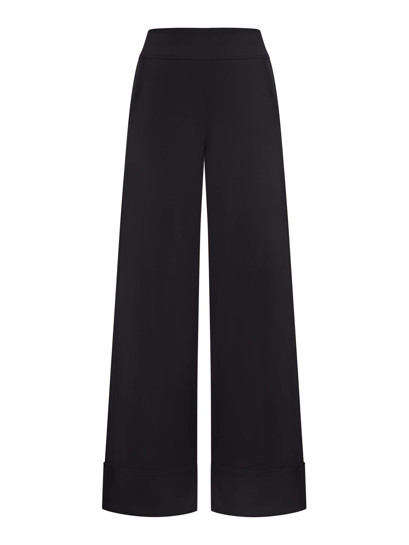 Flared Pants for Women - Stretchy Technical Jersey Fabric - Comfortable & Stylish High-Waisted Wide Leg Trousers for Work, Travel & Casual Outfits