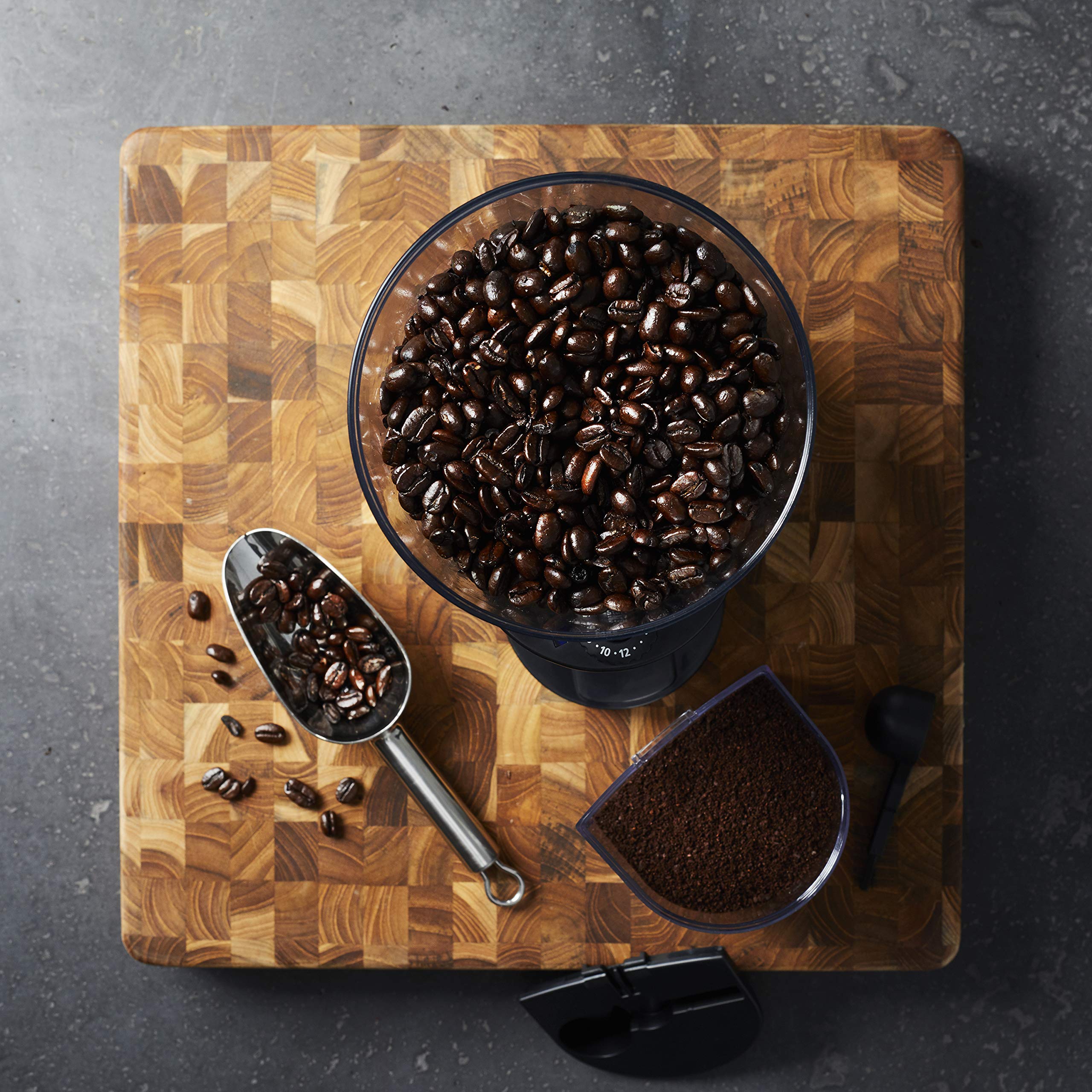 Premium Mr. Coffee Automatic Burr Mill Grinder - 18 Custom Grind Settings for Espresso, Drip & French Press - Stainless Steel Silver - Perfect for Home & Office Coffee Brewing