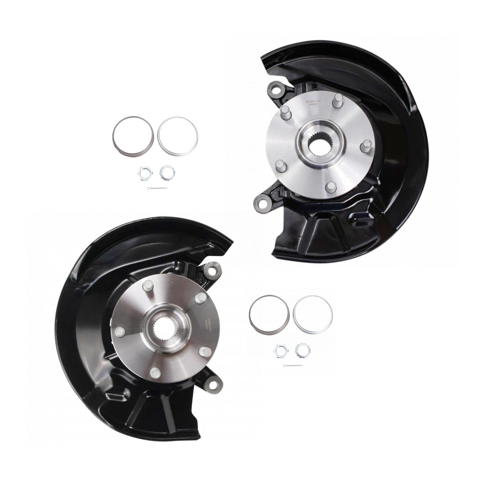 2pc Complete Wheel Bearing & Steering Knuckle Assembly Set for Toyota Camry 3.0L V6 2002-2006 - Front Left & Right Replacement Parts for Smooth Ride & Enhanced Safety