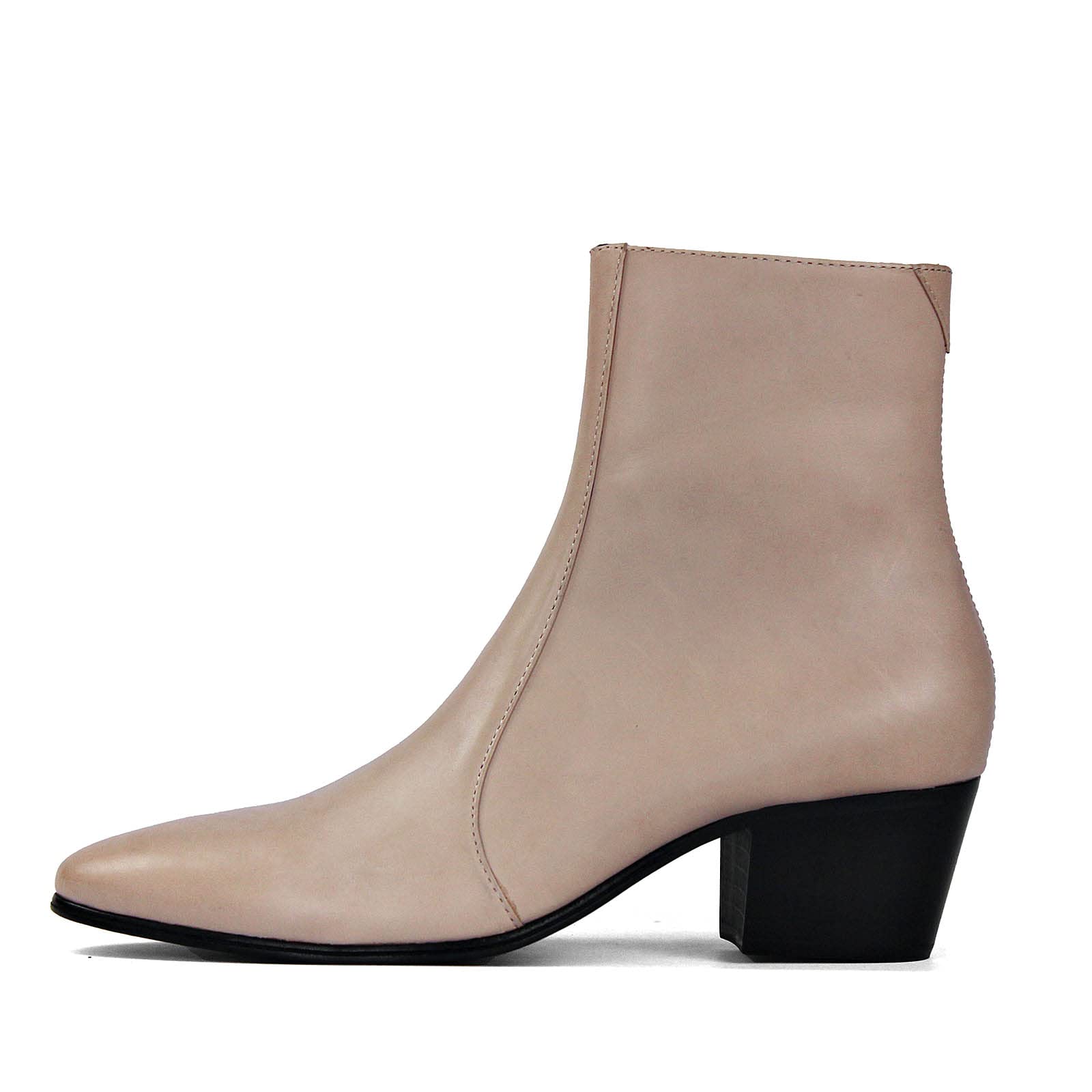 OSSTONE Men's Chelsea Ankle Boots - Genuine Leather Chukka Boots with Casual Heel, Retro Dress Boots for Business & Formal Wear (JY040-US) - Perfect for Office, Parties & Night Out