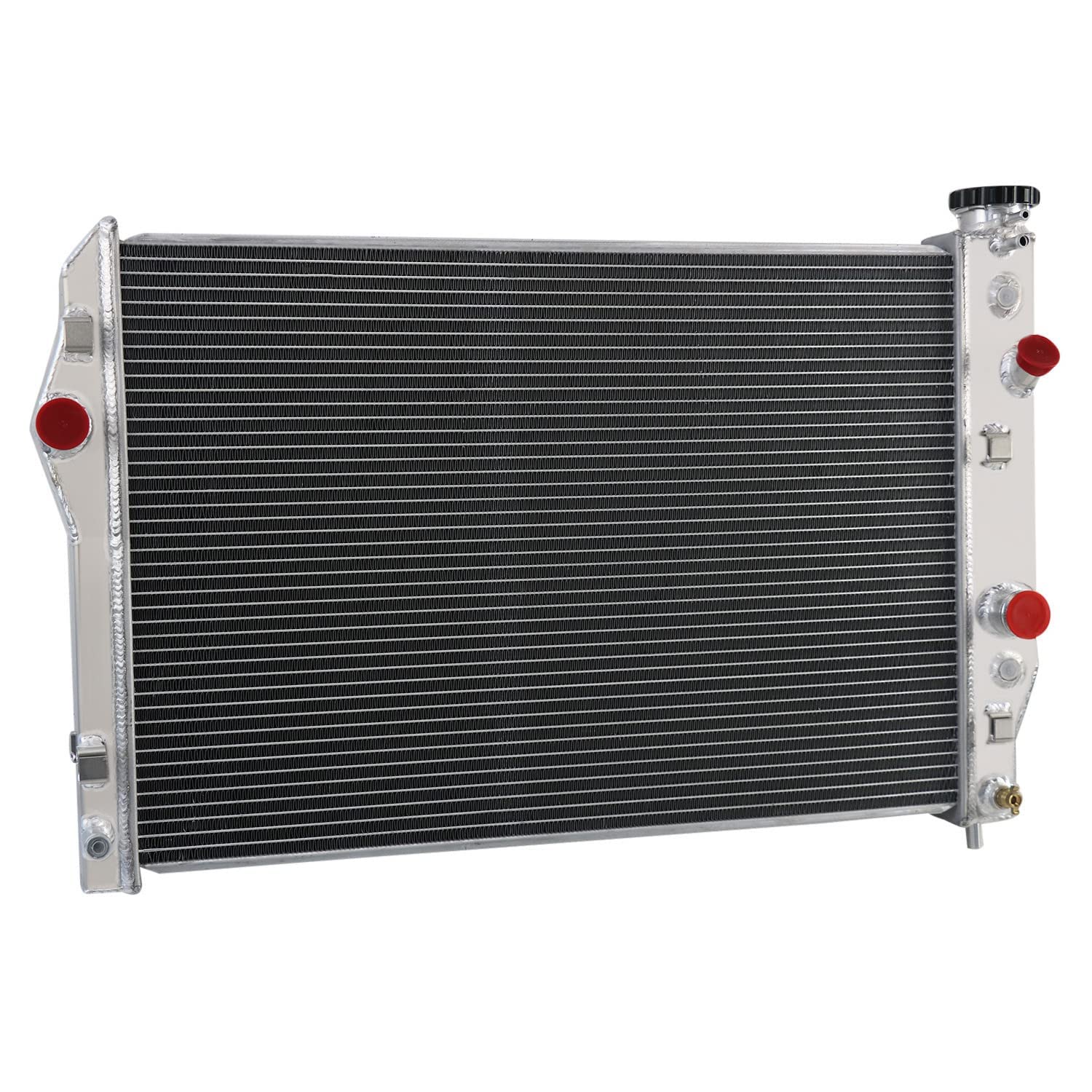 High Performance Full Aluminum Radiator for 1993-2002 Chevy Camaro & Pontiac Firebird 3.4L 3.8L 5.7L V6 V8 Gas Engine - 3 Row Radiator with Shroud Fan Relay Kits - Perfect for Street Racing & Hot Rod Upgrades