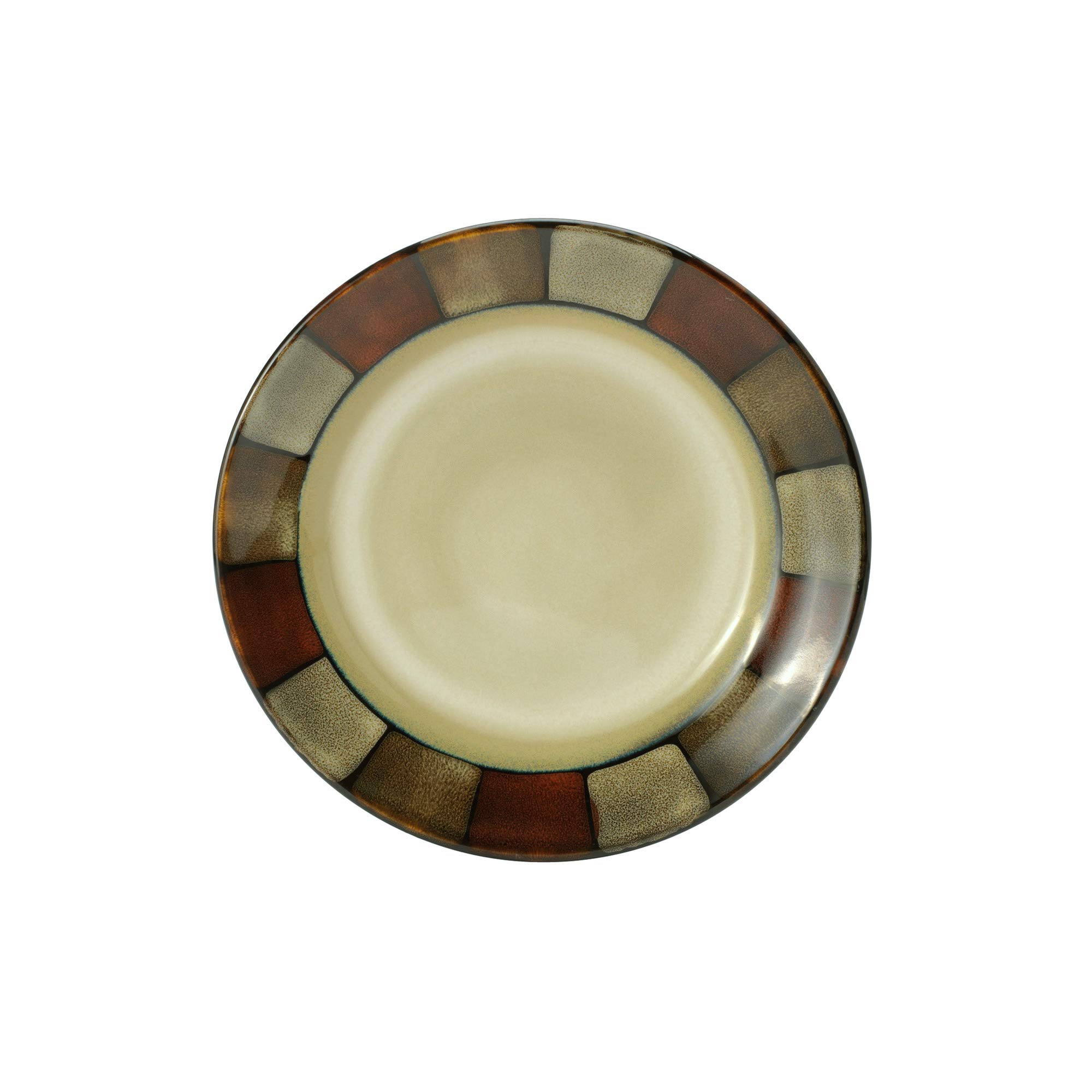 Pfaltzgraff Taos 16-Piece Stoneware Dinnerware Set for 4, Beige & Olive - Elegant Dinner Plates, Bowls & Mugs - Perfect for Family Dinners, Entertaining Guests & Everyday Use