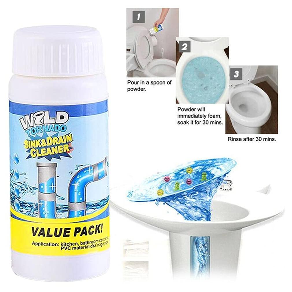 Powerful Pipe Dredge Cleaner for Kitchen Sink & Toilet - 2PCS