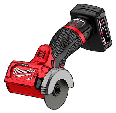 Milwaukee M12 FUEL 3-Inch Cordless Cut-Off Tool with Bluetooth - Compact & Powerful Cutting Tool for Metal, Tile & Concrete - Perfect for Construction, DIY & Metalworking Projects