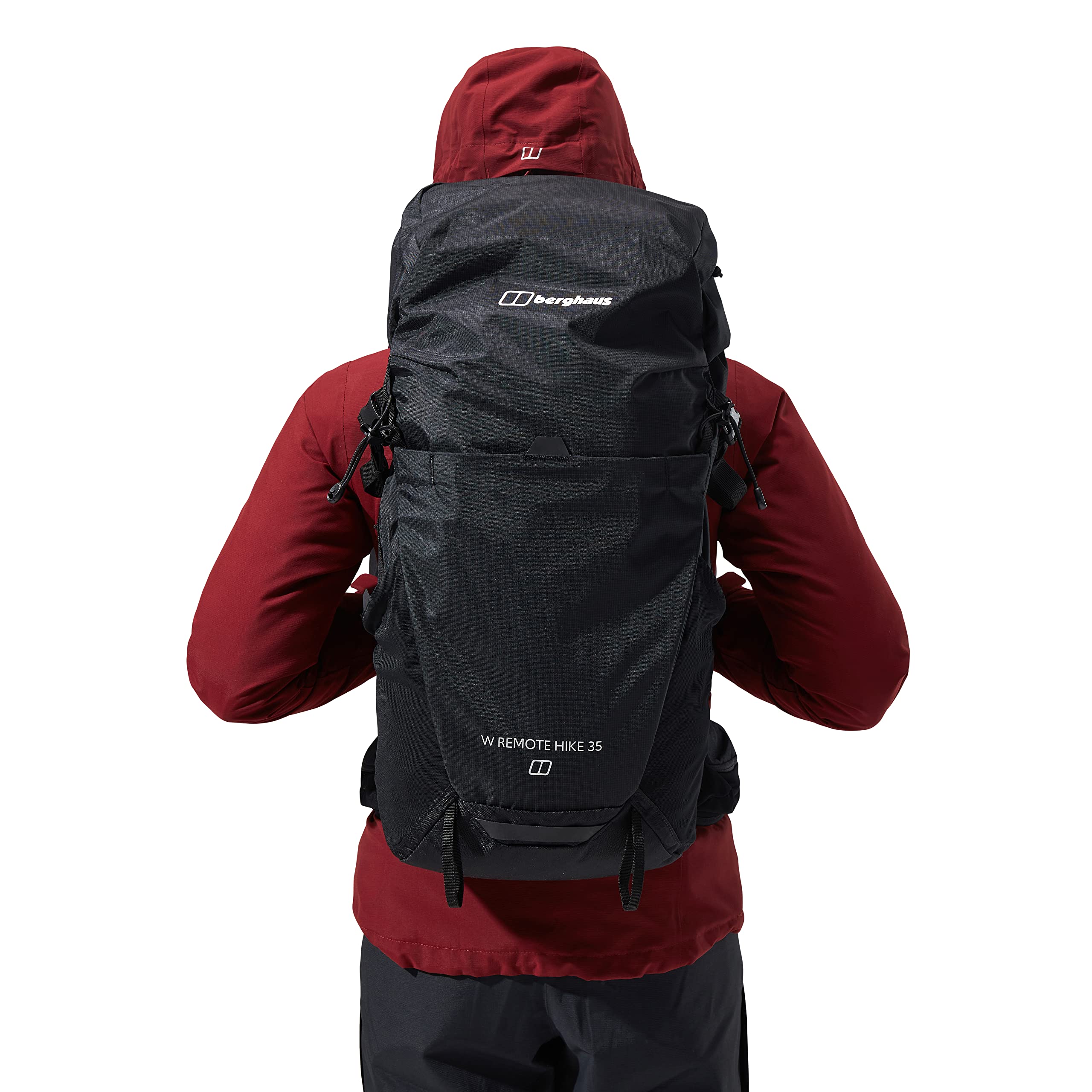 Berghaus Women's 35L Waterproof Hiking Backpack - Lightweight Travel Daypack for Outdoor Adventures, Camping & Trekking | Modern Black Design