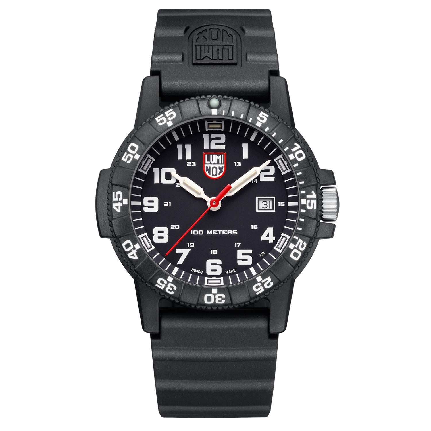Luminox Leatherback SEA Turtle Giant Blackout Men's Dive Watch 44mm - Black Date Function 100m Water Resistant for Scuba Diving & Outdoor Adventures