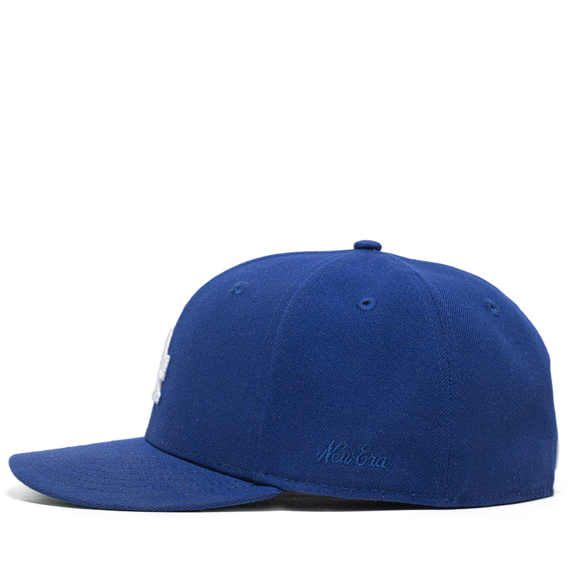 New Era x Politics Los Angeles Dodgers 59FIFTY Fitted Hat - Dark Royal Blue Baseball Cap for Men & Women - Perfect for Games, Streetwear & Sports Fashion