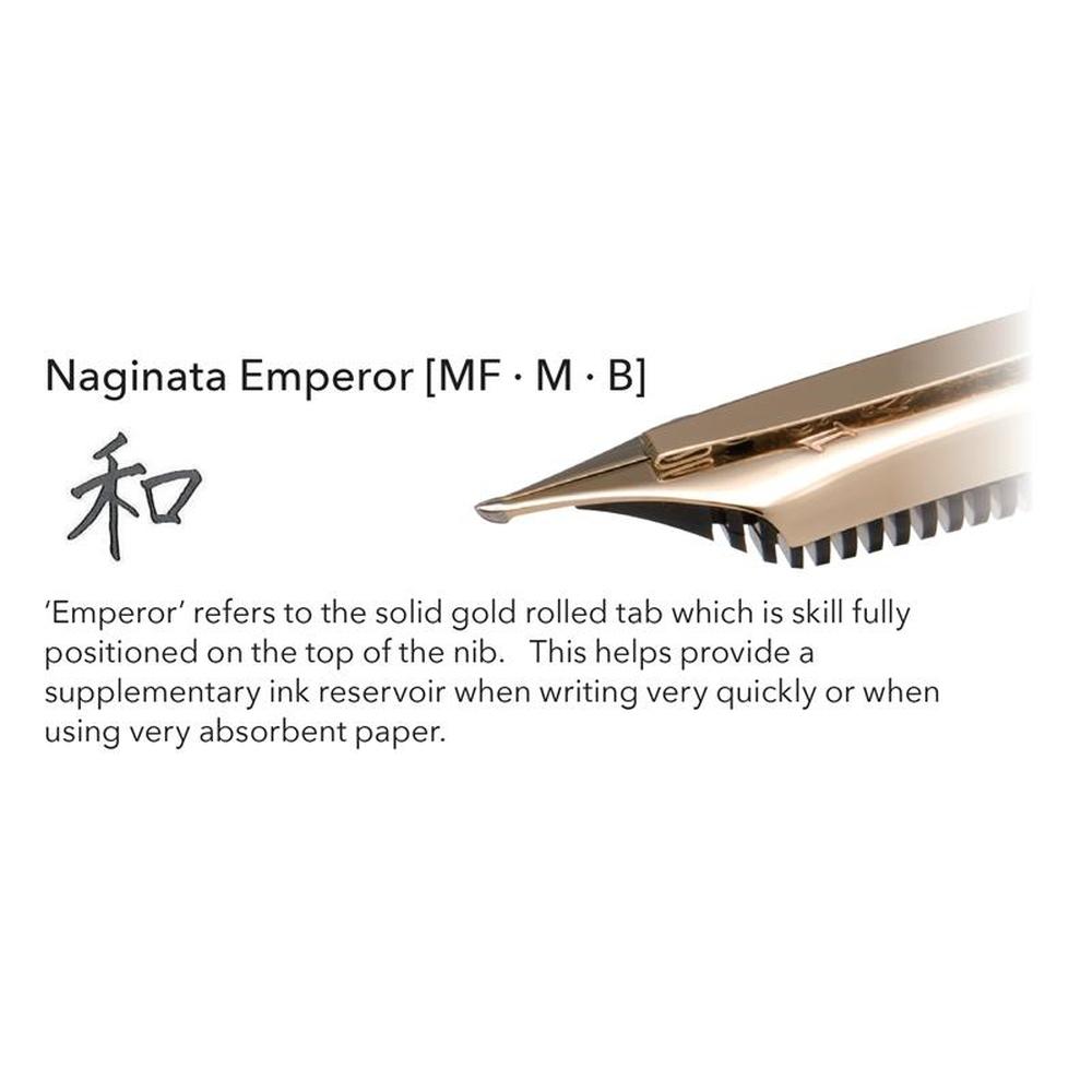 Sailor Fountain Pen with Specialty Naginata Emperor Nib - Premium Japanese Calligraphy & Writing Pen for Professionals, Collectors & Gift Giving