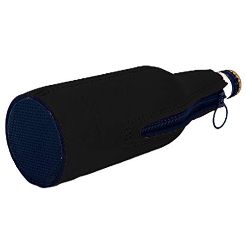 Funny I Peed in the Pool Beer Bottle Coozie - Black Insulated Can Cooler for Pool Parties, Beach Outings & Summer BBQs