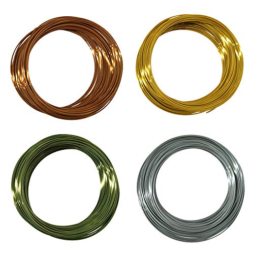 Premium Kehuashina Silk PLA Filament for 3D Printing - 1.75mm Diameter (4 Colors: Gold, Silver, Bronze, Copper) - 400g/120m Total - Ideal for 3D Printers & Pens - Perfect for Cosplay Props, Jewelry Making & Artistic Creations