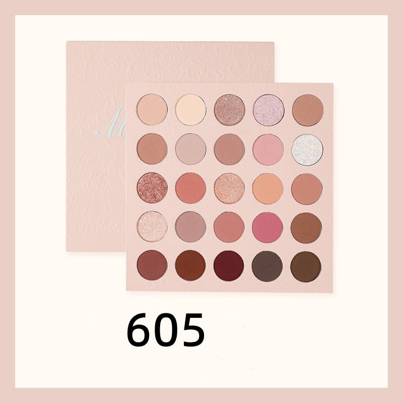 HOLD LIVE Matte Earth 25 Color Eyeshadow Palette - Highly Pigmented, Long Lasting Makeup for Day & Night Looks - Perfect for Professional Makeup Artists & Everyday Wear