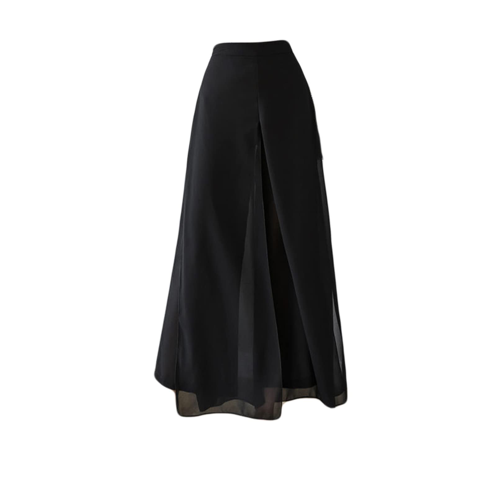 Women's High Waist Wide Leg Palazzo Pants - Soft Chiffon Fabric for Spring & Summer - Vintage Style Casual Loose Trousers - Perfect for Office, Travel, and Boho Outfits