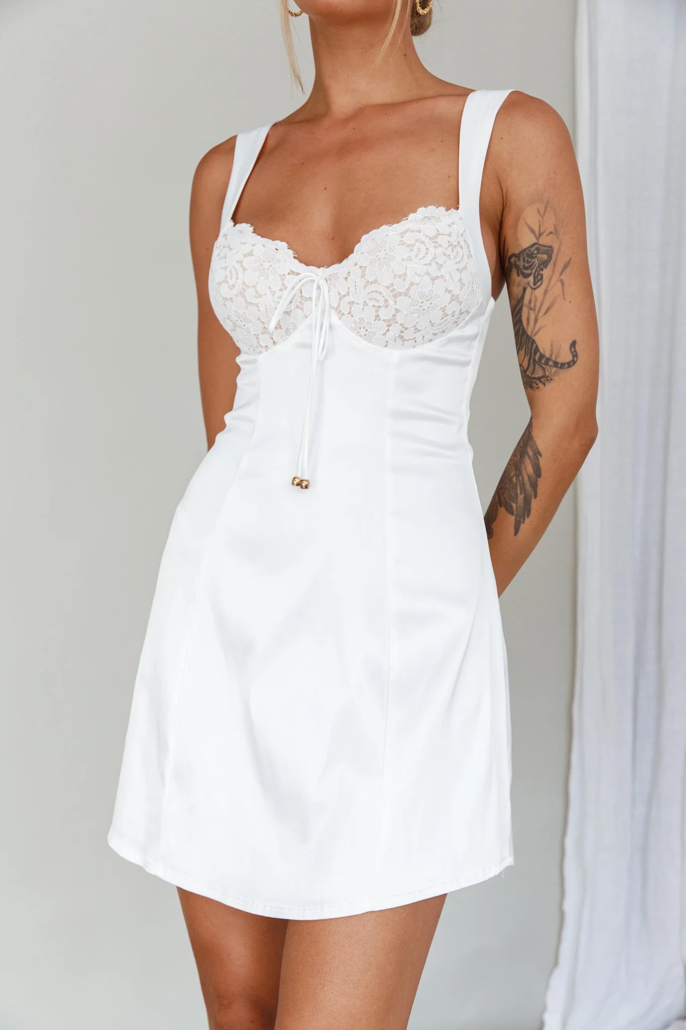 Jodie Mini Dress for Women - Elegant White Summer Party Cocktail Dress | Perfect for Weddings, Dates & Night Out
