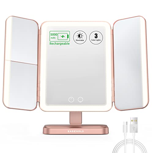 Rose Gold - Rechargeable-5000 Mah-3 Sides Light