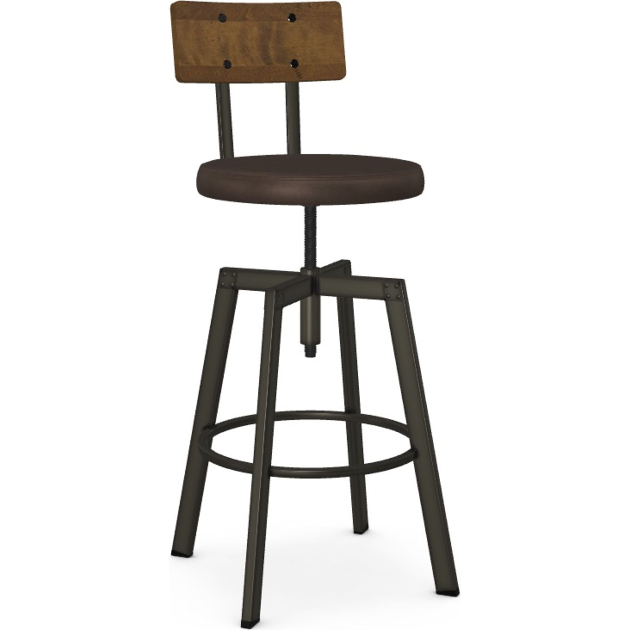 Adjustable Height Architect Stool - Ergonomic Design for Home & Office - Bark/Toasty/Harley (40263 D8 87 51) - Perfect for Drafting Tables, Workstations & Creative Spaces