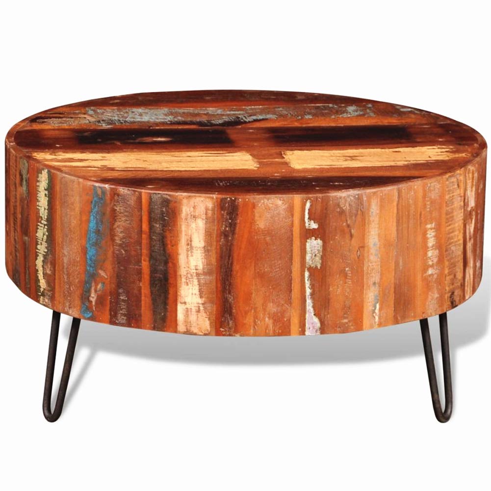 Reclaimed Wood Coffee Table - Solid Living Room Decor for Home & Office