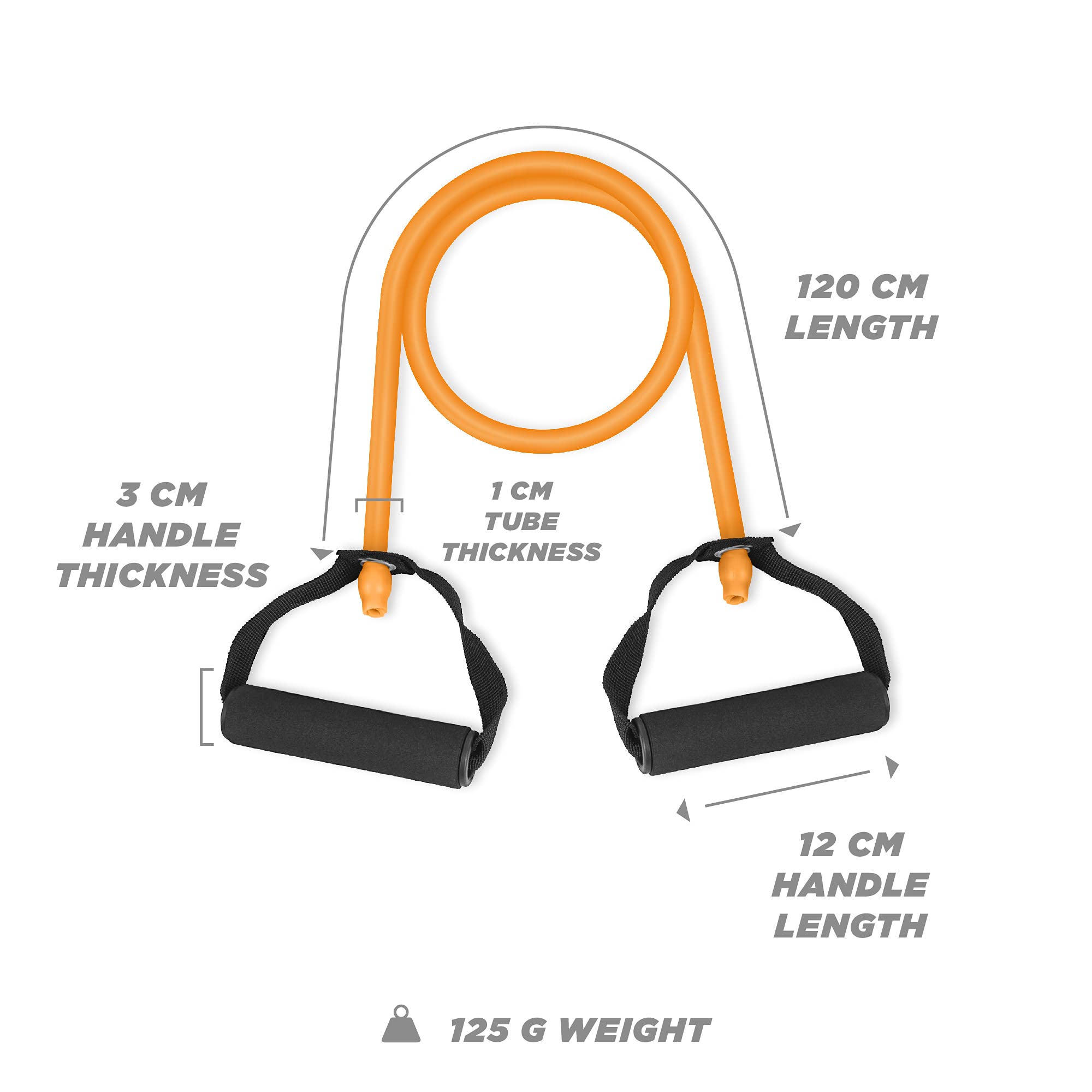 Phoenix Fitness Resistance Band with Handles - Heavy Duty Exercise Bands for Strength Training, Stretching & Workouts - Home & Gym Equipment for Men & Women (Light/Medium/Strong Resistance) - Perfect for CrossFit, Yoga, Pilates & Physical Therapy