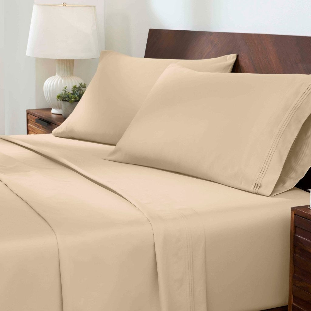 Premium 1000 Thread Count Egyptian Cotton Sheet Set - Eco-Friendly, Breathable & Hypoallergenic - Perfect for Luxury Bedding & Hot Sleepers