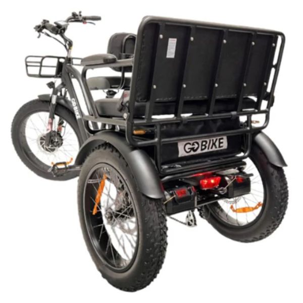 Go Bike FORTE Electric Tricycle for Adults with Rear Seat - Commuter, Grocery Shopping & Family Outings Electric Trike