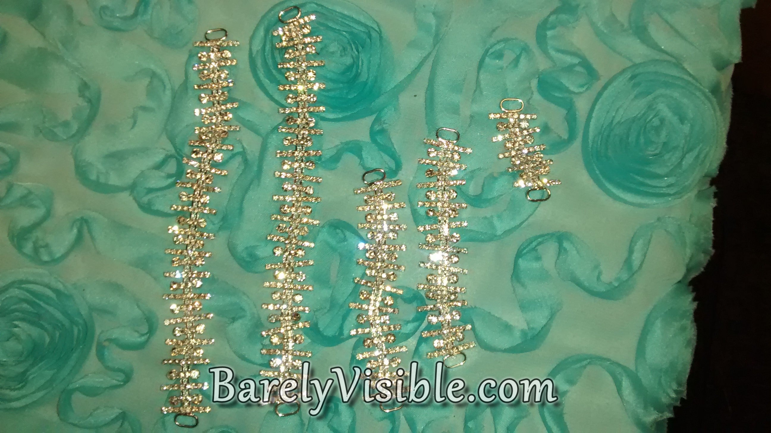 5-Piece Rhinestone Bikini Connector Set - Sparkling Swimsuit Accessories for Beach, Pool & Summer Fashion