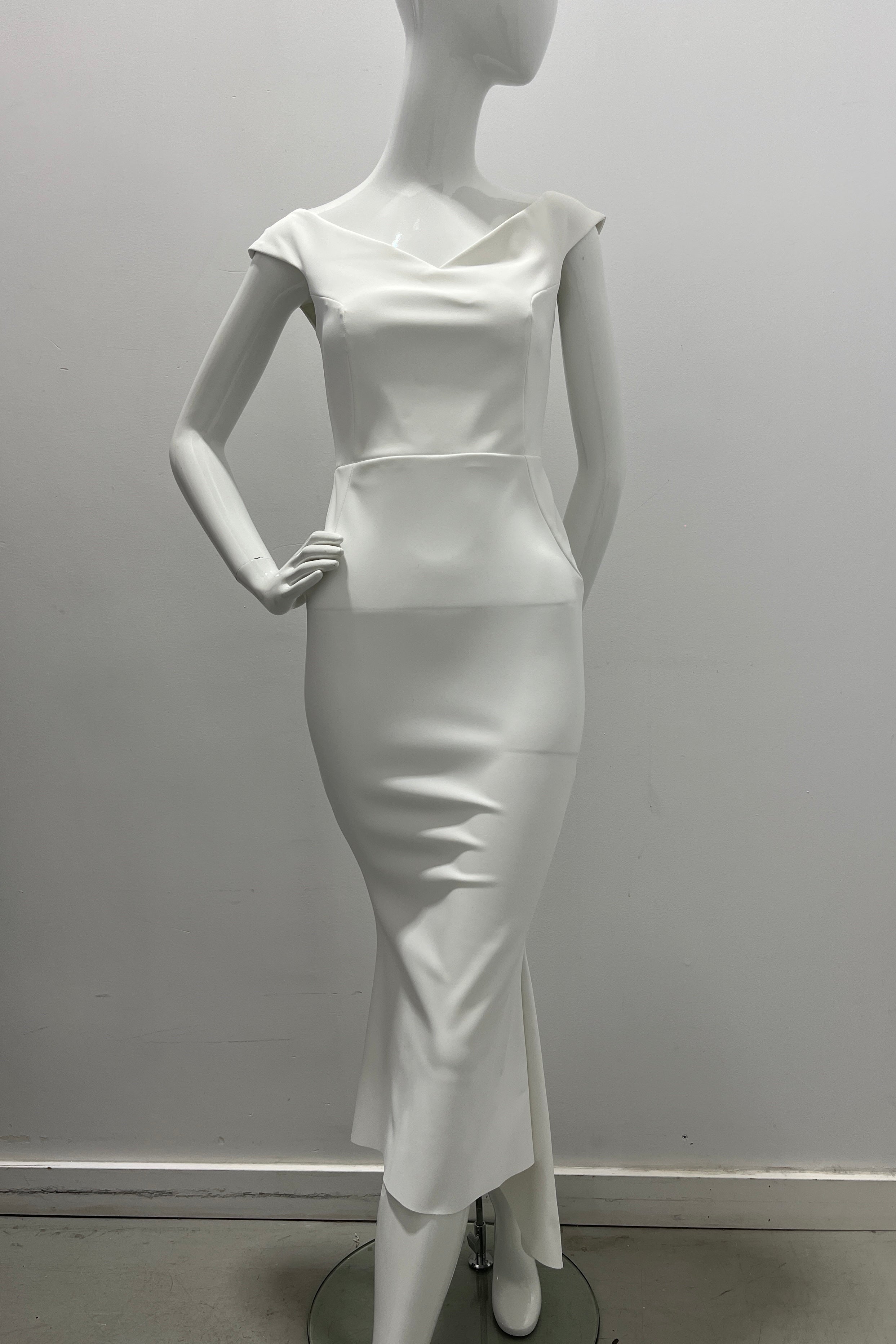 Greta Constantine Arilda Off The Shoulder Midi Dress - Elegant Women's Party Cocktail Dress for Weddings, Evening Events & Special Occasions
