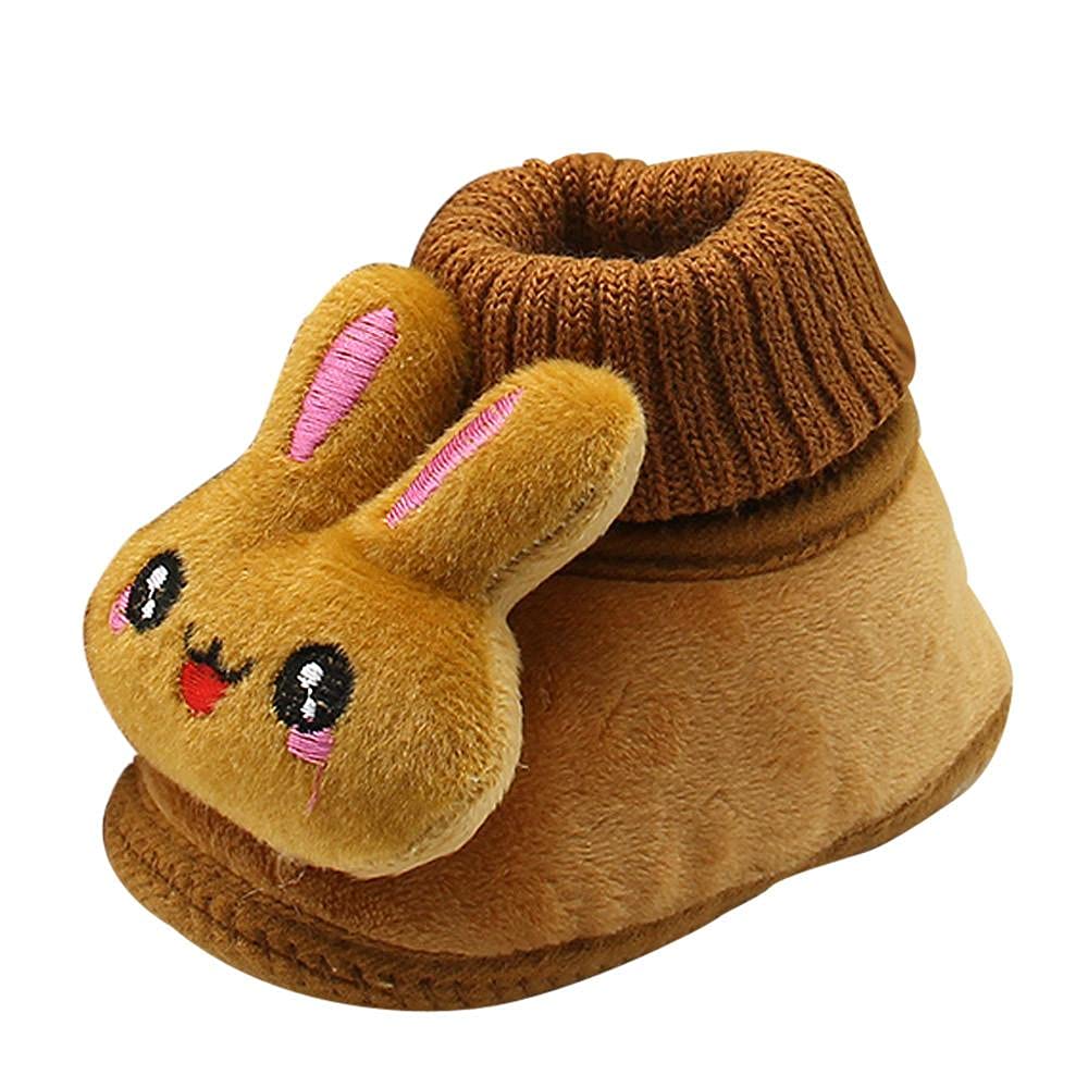 Kids Snow Boots - Warm Plush Toddler Shoes for Indoor & Outdoor Winter