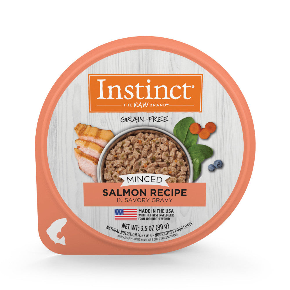 Premium Minced Salmon Cat Wet Food - Grain-Free, High-Protein Recipe for Adult Cats - Perfect for Picky Eaters & Mealtime Enrichment