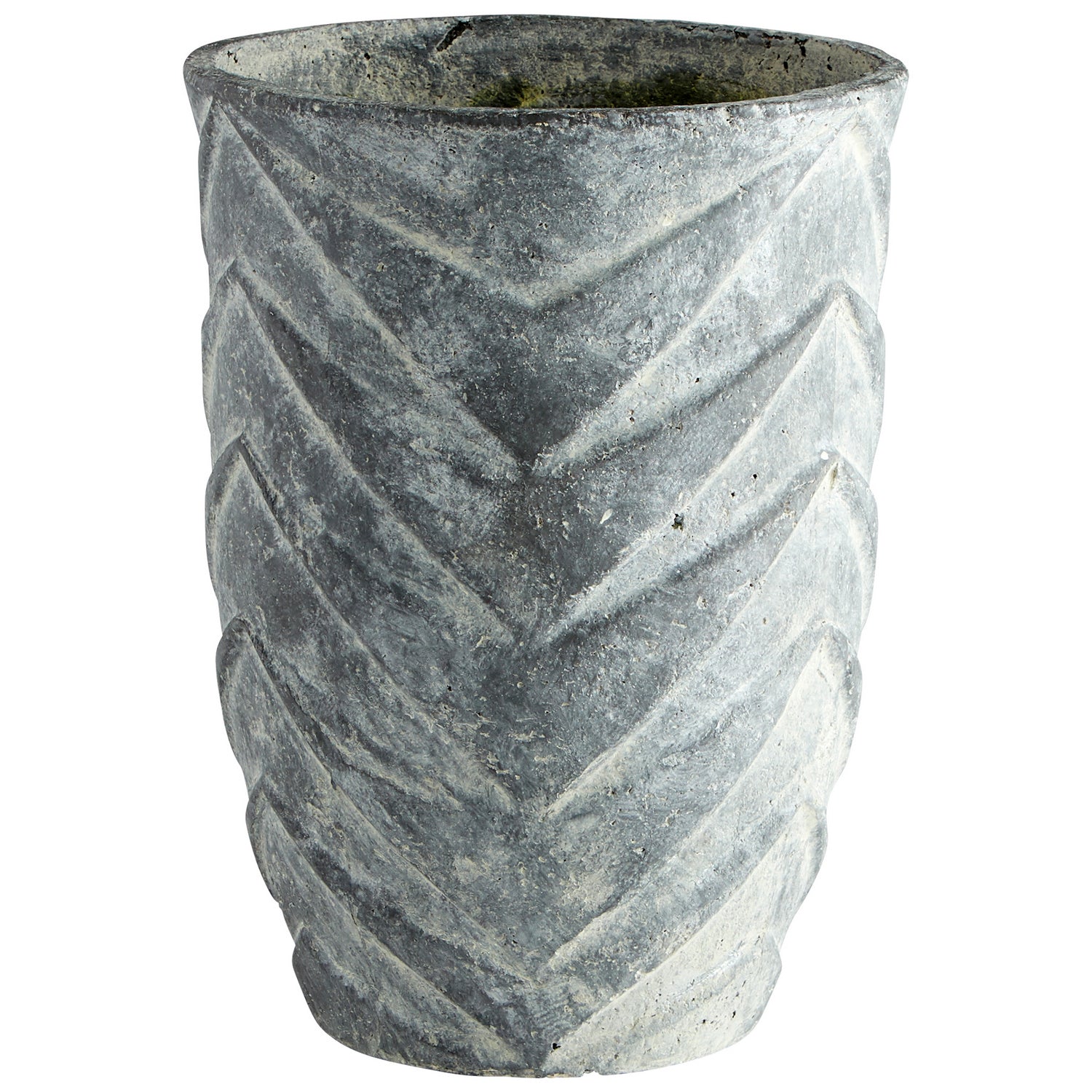 Cyan Design 11060 Bullard Planter - Small Pewter Gray Indoor/Outdoor Flower Pot for Home Garden, Patio & Office Decor