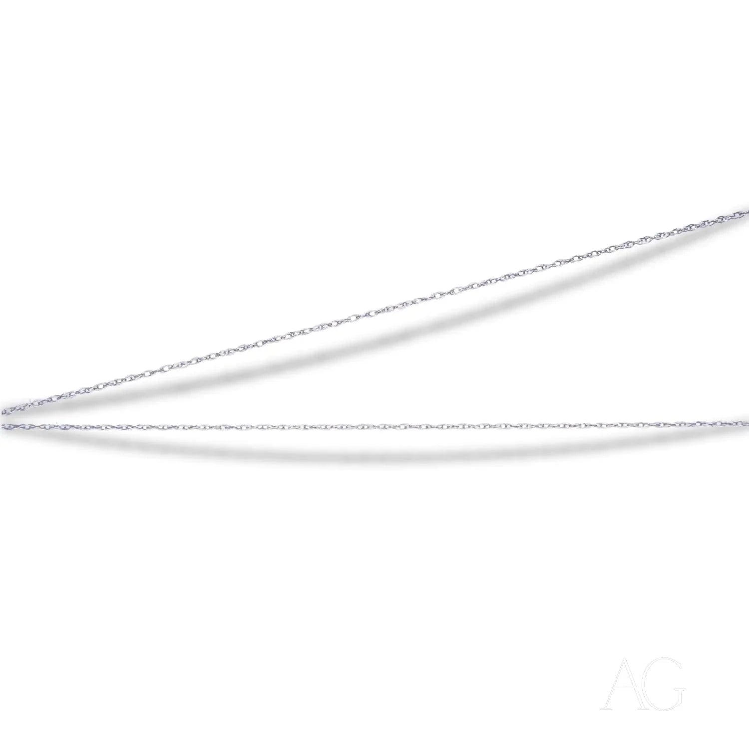 14K White Gold Rope Chain Necklace for Women - Dainty & Elegant Jewelry Gift for Her - Perfect for Everyday Wear, Special Occasions & Layering